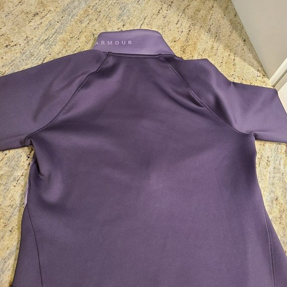 Under Armour ColdGear Armour 1/2 Zip Color Block Nocturne Purple Women's  Size M - Picture 9 of 12